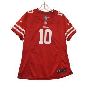 NIKE NFL On Field NFL PLayers V-Neck T-Shirt Red 100% Recycled Polyester XL/TG